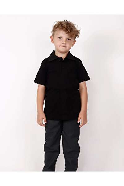 NOBLE STORE Παιδικό μπλουζάκι Comfort Polo Neck - Κοντό μανίκι, μονόχρωμο, Sc...