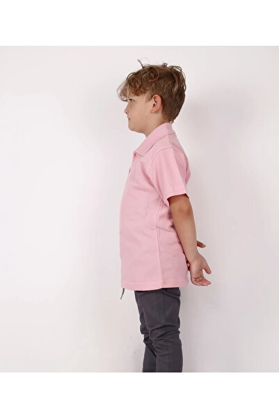 NOBLE STORE Παιδικό μπλουζάκι Comfort Polo Neck - Κοντό μανίκι, μονόχρωμο, Sc...