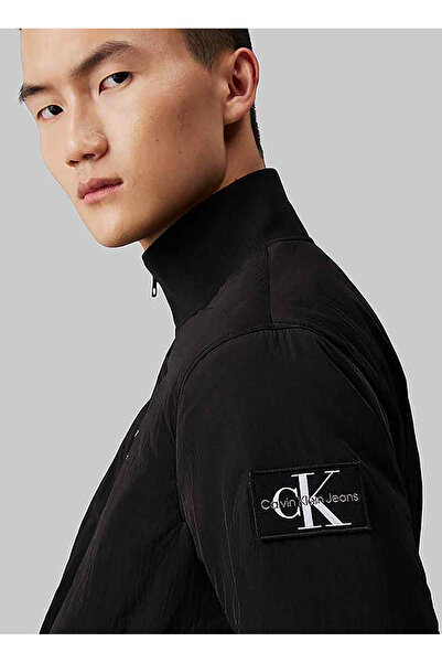 Calvin Klein Ανδρικό μαύρο τζιν παλτό - J30j 325592 Beh Padded Harrison