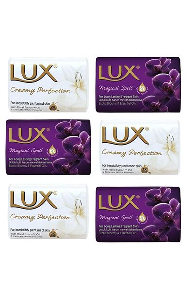 LUX Hand Face Soap 6 Pieces Creamy Perfection Magical Spell Luxury Soap