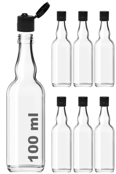 Afracam 100 ml Şeffaf Boğumlu Sos Şişesi Sızdırmaz Kapaklı 100 cc Sosluk Cam ...