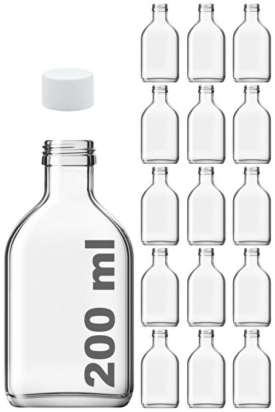 Afracam 200 ml Transparent Cold Brew - Cold Coffee Flat Empty Glass Bottle wi...