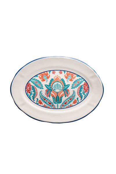 Emsan 25CmWide Hasbahçe Boat Plate