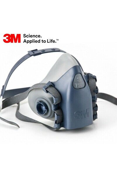 3M ™ 7501 Yeniden Kullanılabilir Yarım Yüz Solunum Maskesi - (Küçük Boy - S)