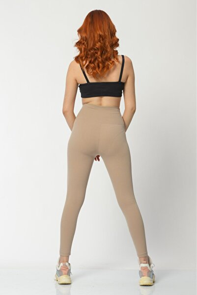 Dynamic Γυναικείο κολάν με κορδόνια-μπεζ