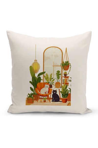 Bertille Home Bohemian Series Double Sided Digital Printed Throw Pillow Case (Bohemian Cushion Cover)