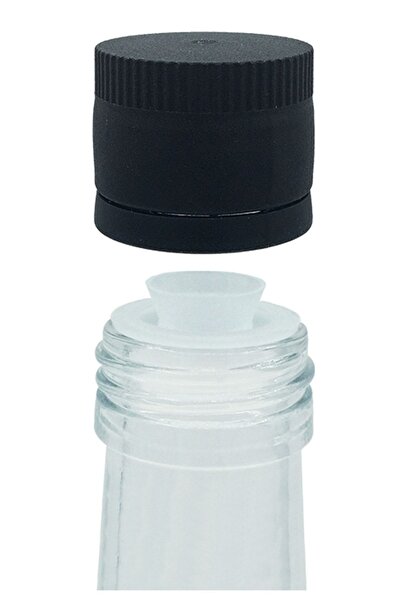 Afracam 31 Mm - 25 Pieces Black Leak Proof Plastic Lids with Oil Pot Apparatu...