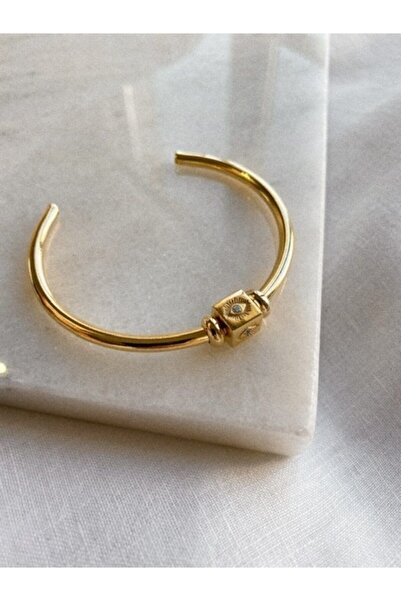 vi store vi jewelry Çelik Göz Figürlü Kelepçe Bileklik