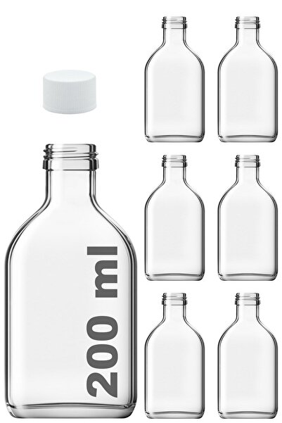 Afracam 200 ml Transparent Cold Brew - Leak Proof White Plastic, 6 Pieces Col...