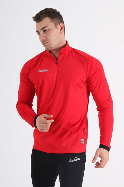 Diadora Elite Training Tracksuit Single Top Red