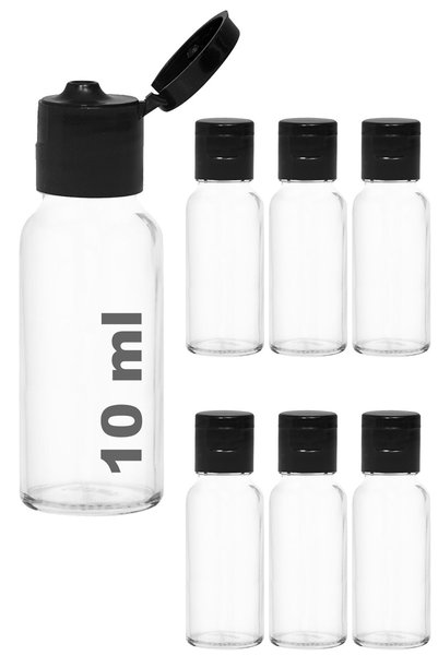 Afracam 10 ml Şeffaf Fliptop Kapaklı Sos Şişesi 10 Cc Kolonya Koku Hediyelik ...