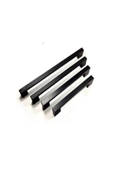 TRS MOBAKS Trs Alüminyum Köprü Mat Siyah 128 Mm Dolap Vestiyer Çekmece Kulp