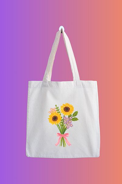 designedfy Waterproof Flower Printed Cloth Bag