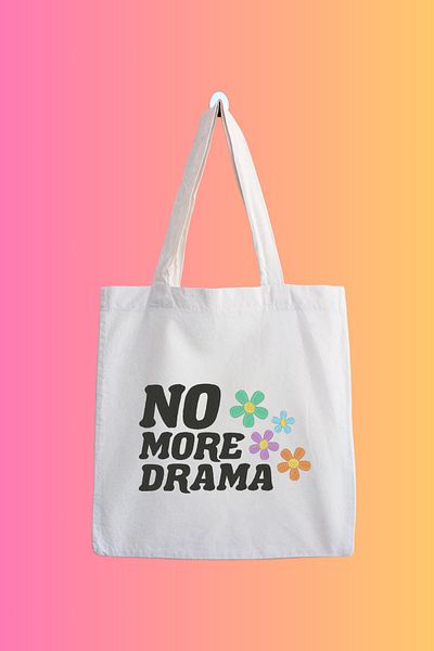 designedfy Waterproof Printed - No More Drama Cloth Bag