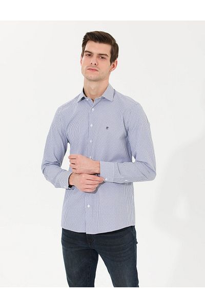 Pierre Cardin Мъжка тъмносиня риза