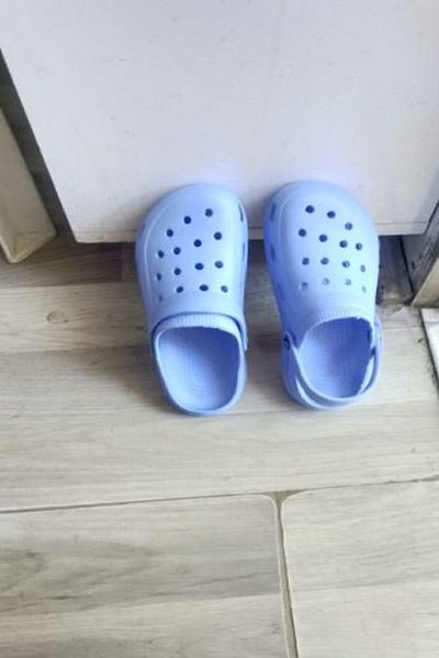 GEZER Unisex Soft Plastic Closed Clamp Beach Slippers - Blue, 1 Piece