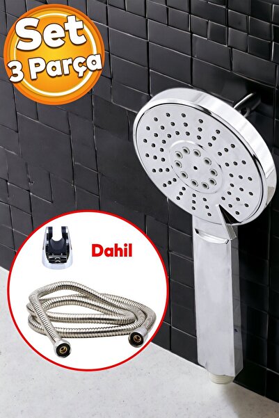 Badem10 Duş Seti Fişkiye Banyo Duş Başlığı Set Fiskiyesi Telefonu Fonksiyonlu...
