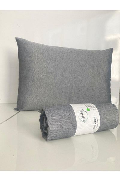 uykulife home collection مجموعة ملاءات مطاطية رمادية اللون من Uykulife