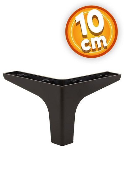 Badem10 Sedef Mobilier de lux Canapea Masuta de cafea Unitate TV Picioare fotolii 10 Cm Picioare de baza neagra