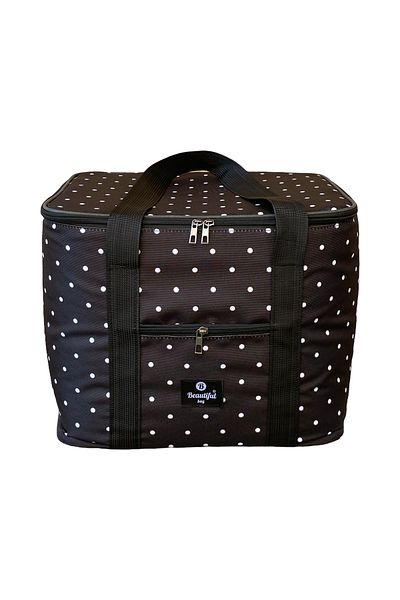 beautiful bag Термоизолирана голяма чанта за пикник с обем 40 литра, която поддържа едновременно топла и студена