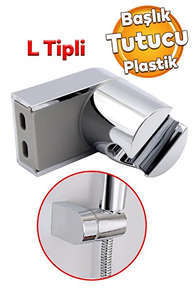 Badem10 Duş Başlığı Tutacağı Banyo Telefon Hortum Başlık Tutamağı Duvara Sabi...