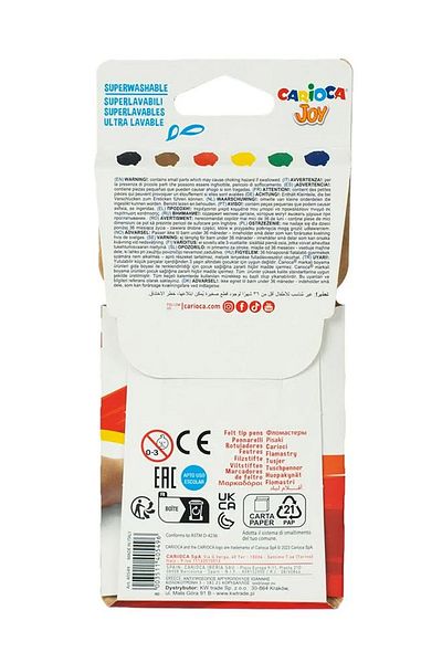 CARIOCA Set of 6 Magic Erasable Felt Tip Crayons