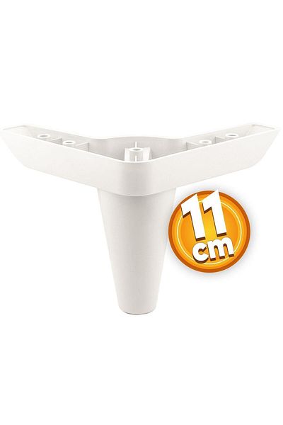 Badem10 Aspen Set 6 Mobilier Unitate TV Canapea Canapea Fotoliu Baza Suport Picior Picioare 11 Cm Picior Alb