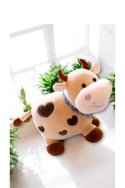 Mellito 50 Cm Tshortlü Sevimli Peluş Oyuncak İnek