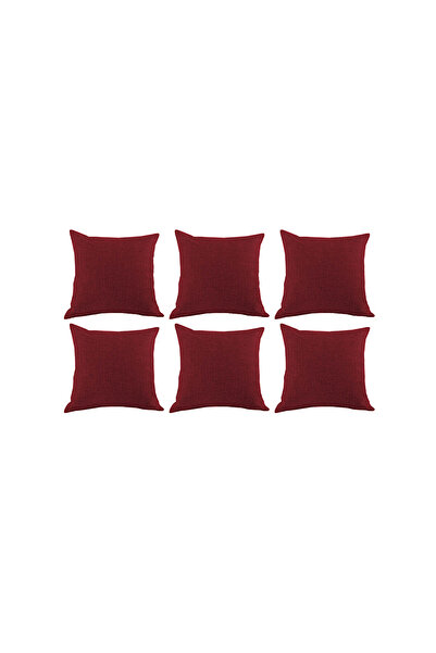 In House 4 Pieces Linen Decorative Cushion Set Solid Design - 45x45 cm