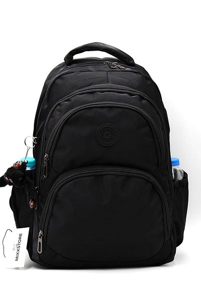 ms mixxstore Unisex Μαύρο Σατέν - Υδατοαπωθητικό Ύφασμα Μεγάλο Μέγεθος Τσάντα Ταξιδίου / 34600