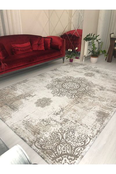 Madame Clean Home Gray Silk Velvet Velvet Model Carpet Cover - Elastic (6m2) 200x300