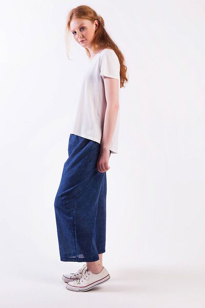 Akel Women's Indigo Trousers T11-162A 5009A