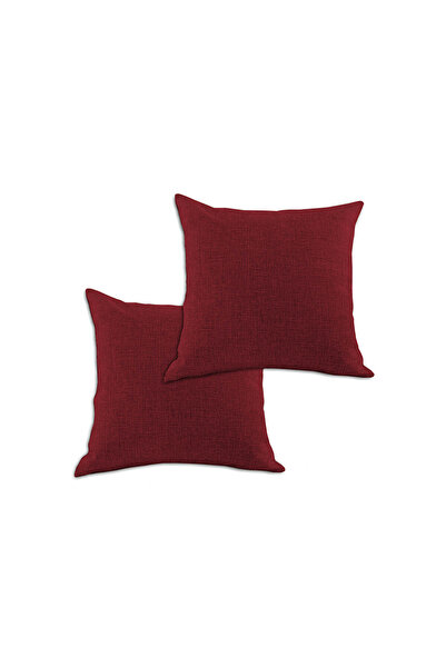 In House 4 Pieces Linen Decorative Cushion Set Solid Design - 45x45 cm
