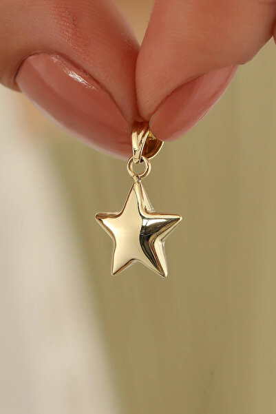 Çgk Çiğdem Gürel Kuyumculuk 14 Ayar Yıldız Altın Kolye Ucu
