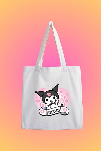 designedfy Kuromi 5 Printed Cloth Bag - Waterproof