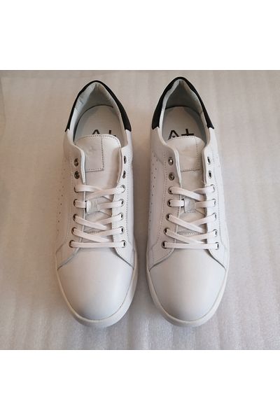 SailLakers Men's Oxford Shoes - Genuine Calf Leather, White Perforated, Lace-Up, Serrated, Non-Slip Rubber Sole