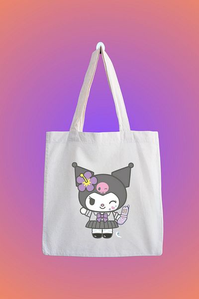 designedfy Kuromi 6 - Waterproof Printed Cloth Bag