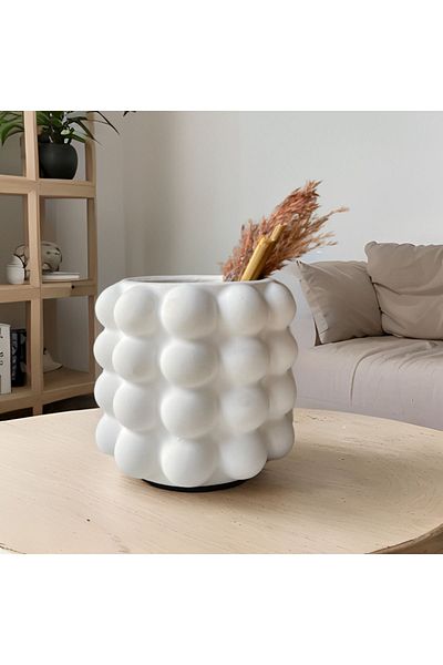 ÇAKRA Saks Colorful Decorative Vase - Large Bubble