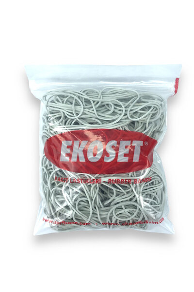 ekoset 120mm Büyük Boy Beyaz Paket Lastiği 200 Adet