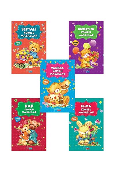 Yakamoz Yayınları Kokulu Masallar Yeni Kapak 5 Li Set | Şeftali, Böğürtlen, V...