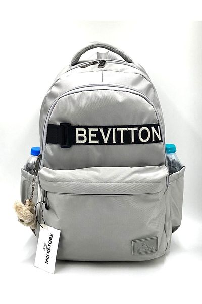 Bevitton Προσαρμοσμένη σατινέ αδιάβροχη υφασμάτινη σχολική τσάντα πλάτης Unisex μεγάλου μεγέθους /1630