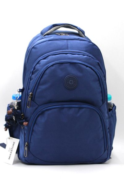 ms mixxstore Navy Blue Unisex Satin - Αδιάβροχη τσάντα ταξιδιού μεγάλου μεγέθους / 346