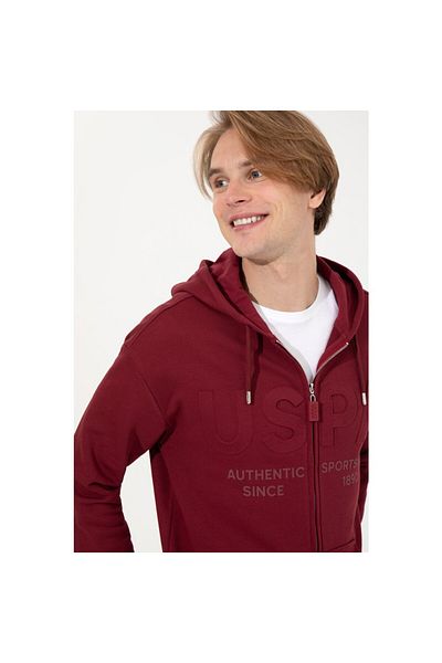 U.S. Polo Assn. Ανδρικό φούτερ Cherry - 50253388 -Μοντέλο VR223