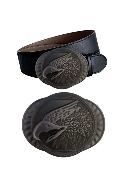 targay kovboy tokalı kartal kabartmalı Erkek spor kot Kemeri