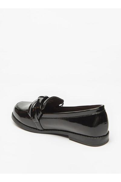 Juniors Bow Applique Slip-On Loafers