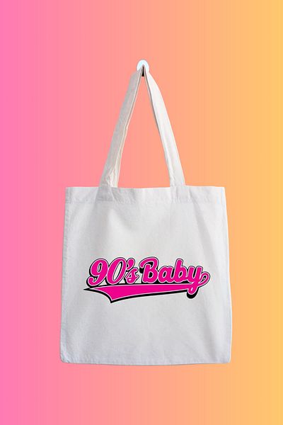 designedfy 90's Waterproof Printed Tote Bag for Babies