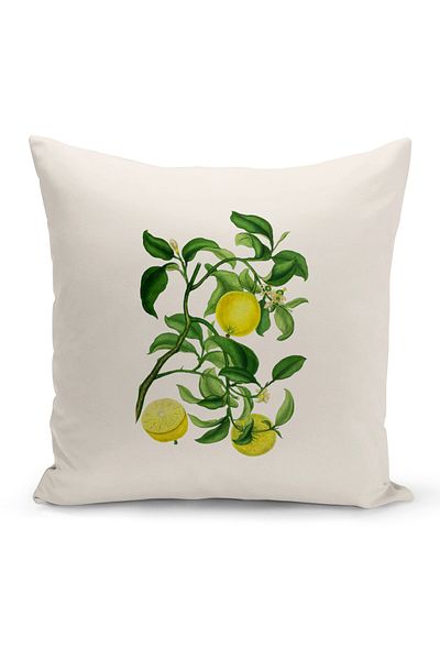 Bertille Home Botanical Series Double Sided Digital Printed Throw Pillow Case (Botanic Cushion Cover)
