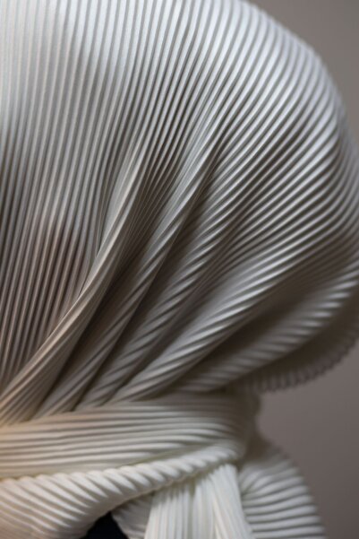 Akel Прямий плісирований повсякденний шарф