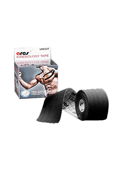 ARES Bandă kinesiologică netăiată, bandă pentru durere sportivă (5 CM X 5 MT)