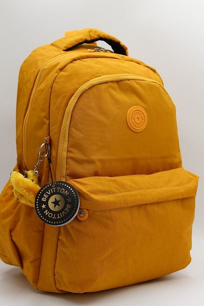 Bevitton Αδιάβροχο ύφασμα Unisex Mustard Σχολικό Σακίδιο πλάτης και τσάντα ταξιδιού // 2200